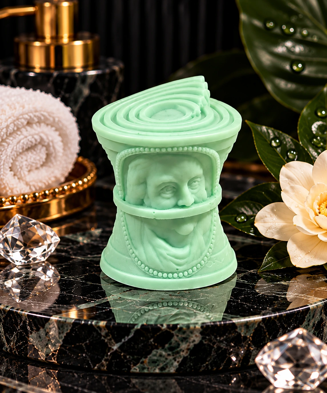 Millionaire Man mint money roll soap